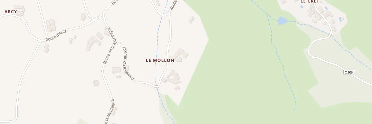 Plan du 139 Che du Mollon à Sourcieux-les-Mines