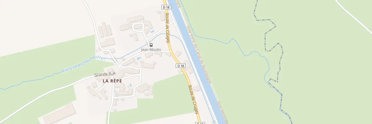 Plan du 3 Rte de Crugey à Vandenesse-en-Auxois