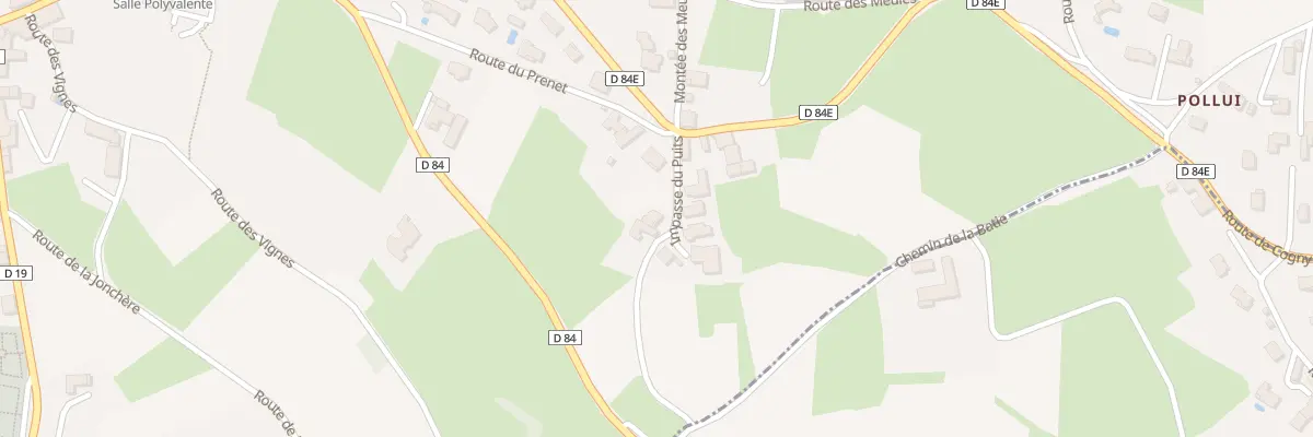 Plan du 70 Imp du Puit à Cogny