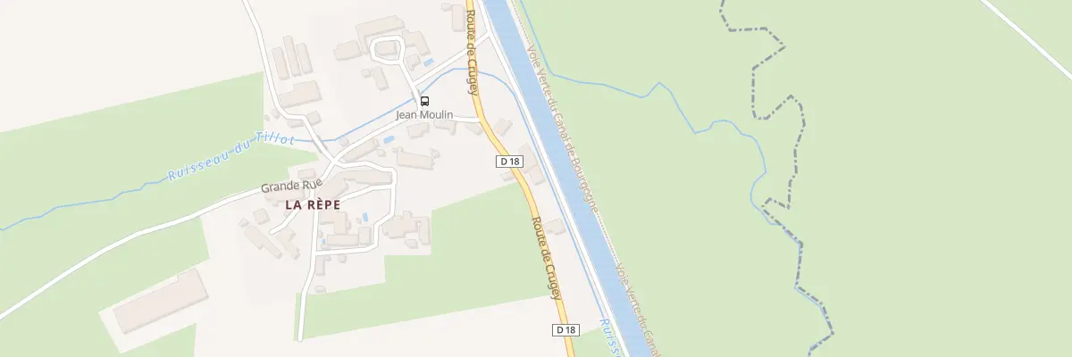 Plan du 5 Rte de Crugey à Vandenesse-en-Auxois