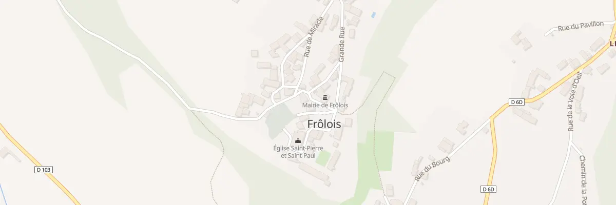 Plan du 2 Rue de la Fontaine Village à Frôlois