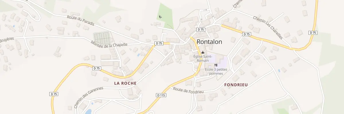 Plan du 5078 Le Bourg à Rontalon