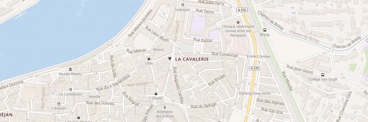 Plan du 6 Rue Portagnel à Arles