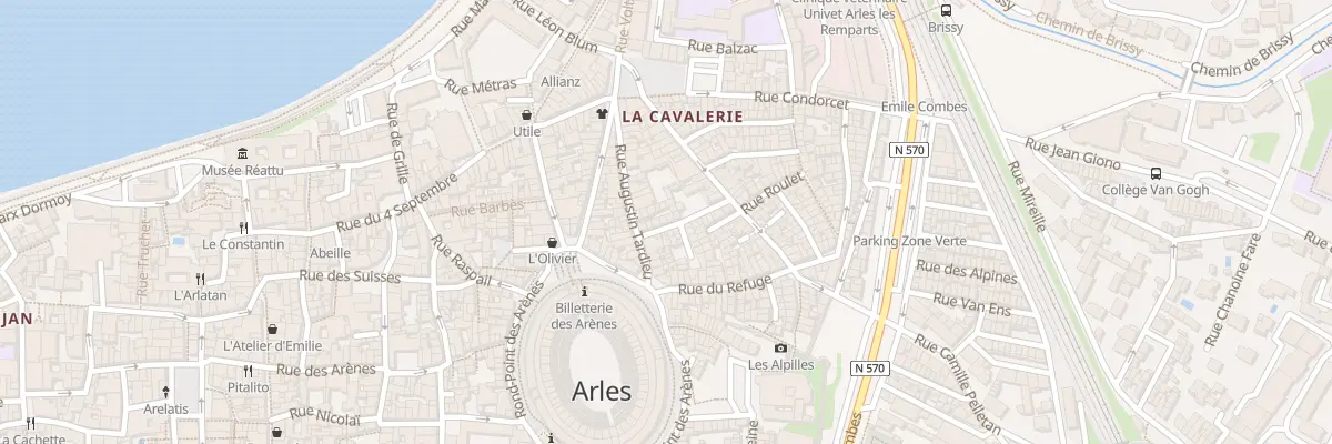 Plan du 12 Rue du Four qui Passe à Arles