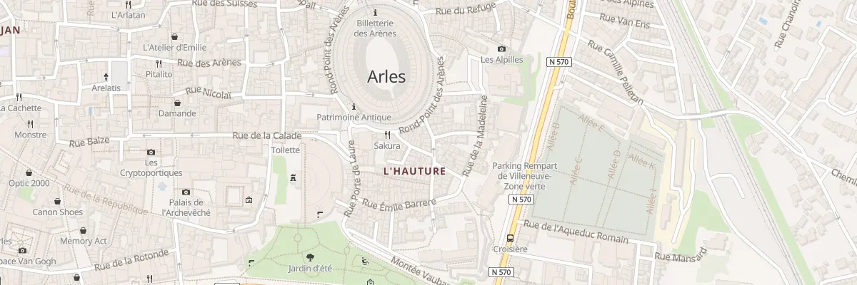 Plan du 6 Rue du Grand Couvent à Arles