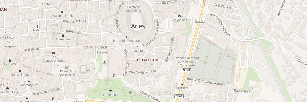 Plan du 8 Rue du Grand Couvent à Arles