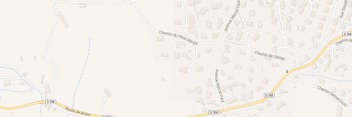 Plan du 135 Che du Haut Gérige à Bourg-Saint-Andéol