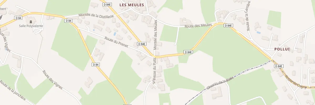 Plan du 14 Mte des Meules à Cogny