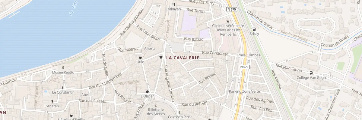 Plan du 7 Rue Portagnel à Arles