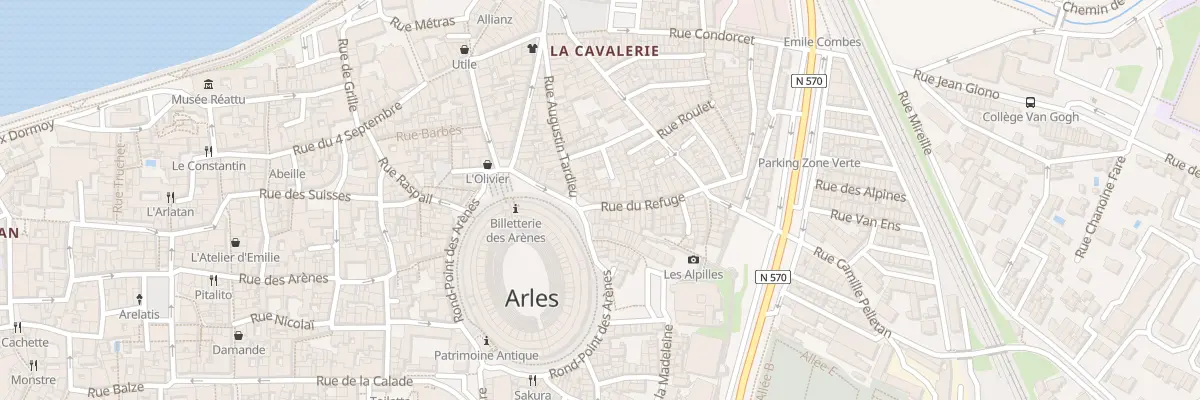 Plan du 58 Rue du Refuge à Arles