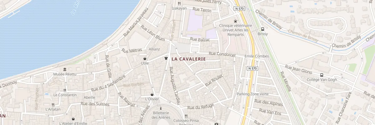 Plan du 9 Rue Portagnel à Arles