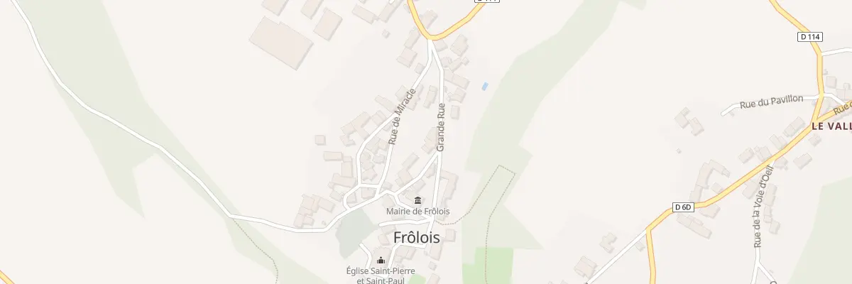 Plan du 4 Gr Grande Rue Village à Frôlois