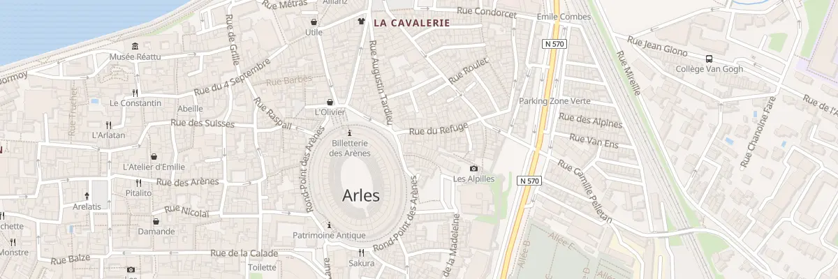 Plan du 69 Rue du Refuge à Arles