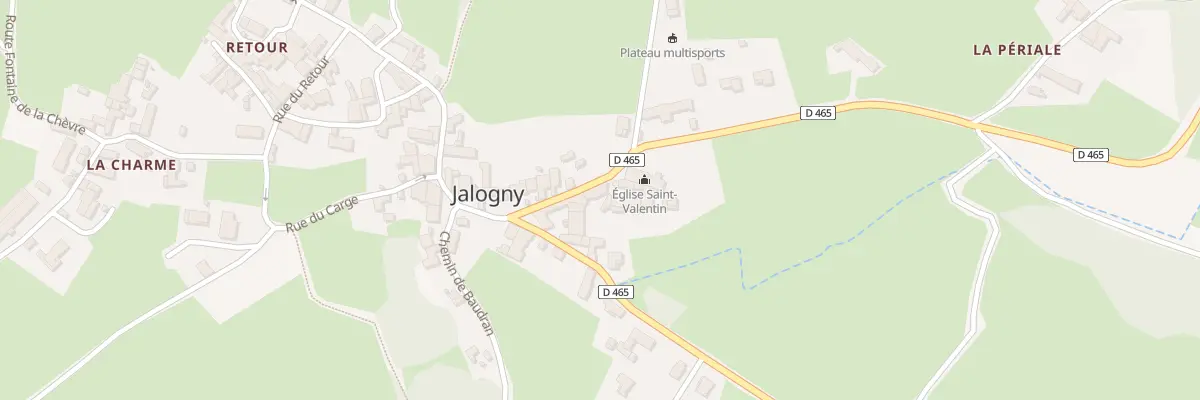 Plan du 5 Rue de la Saint Valentin à Jalogny