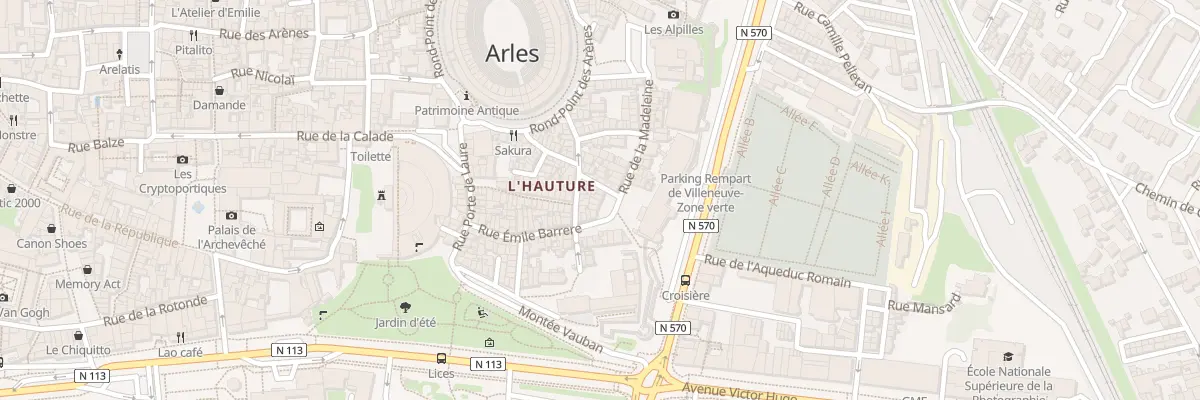 Plan du 8 Pl de la Redoute à Arles