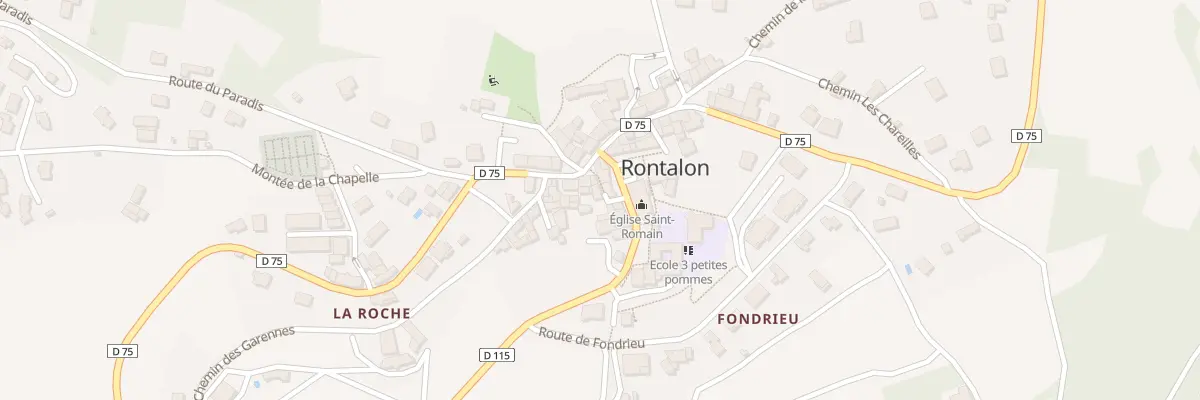 Plan du 13 All de la Forge à Rontalon