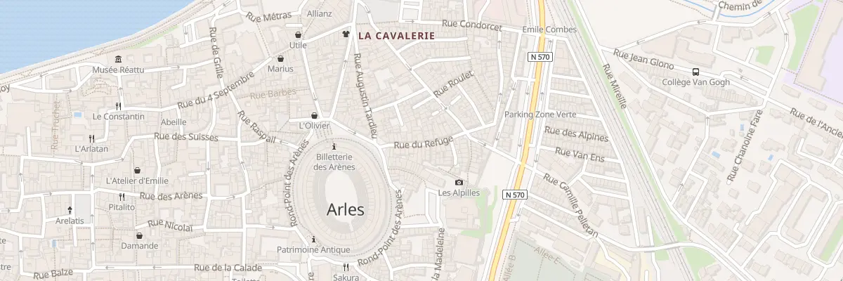 Plan du 46 Rue du Refuge à Arles