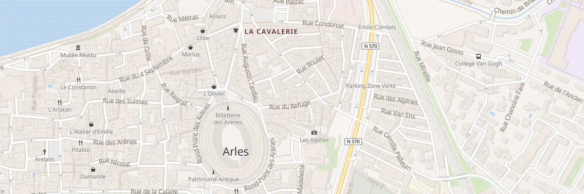 Plan du 28 Rue du Refuge à Arles