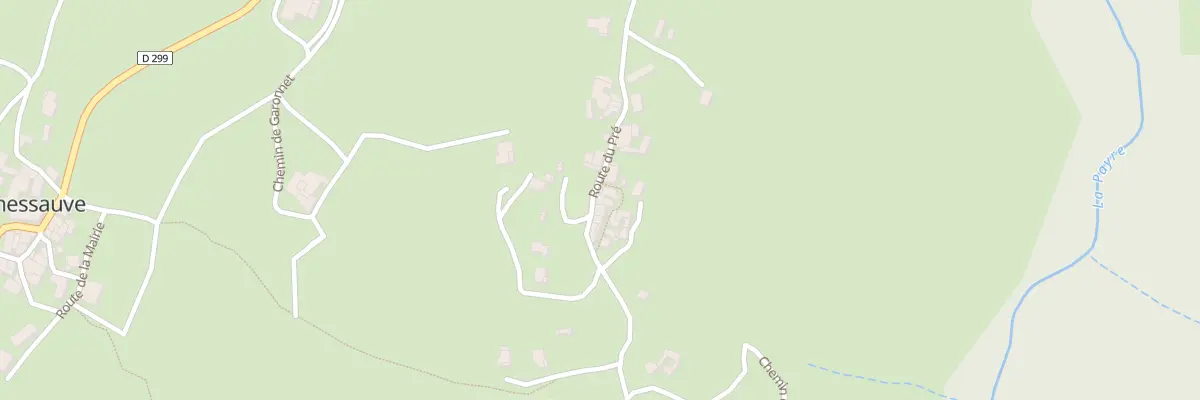 Plan du 5075 Le Pre à Rochessauve
