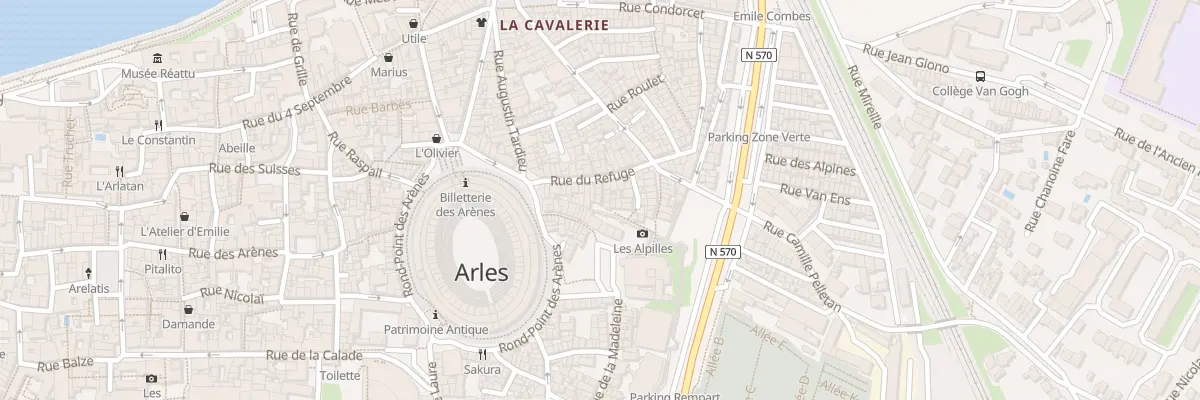 Plan du 55 Rue du Refuge à Arles