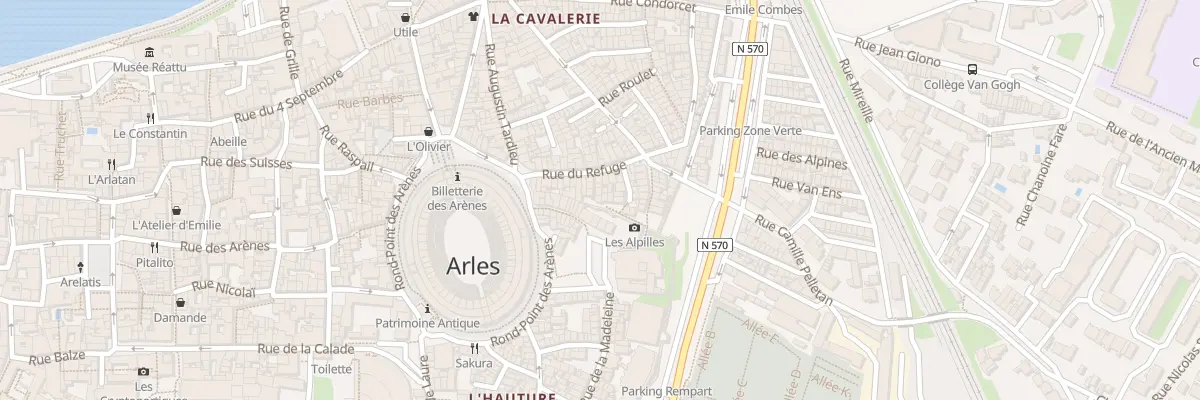 Plan du 53 Rue du Refuge à Arles