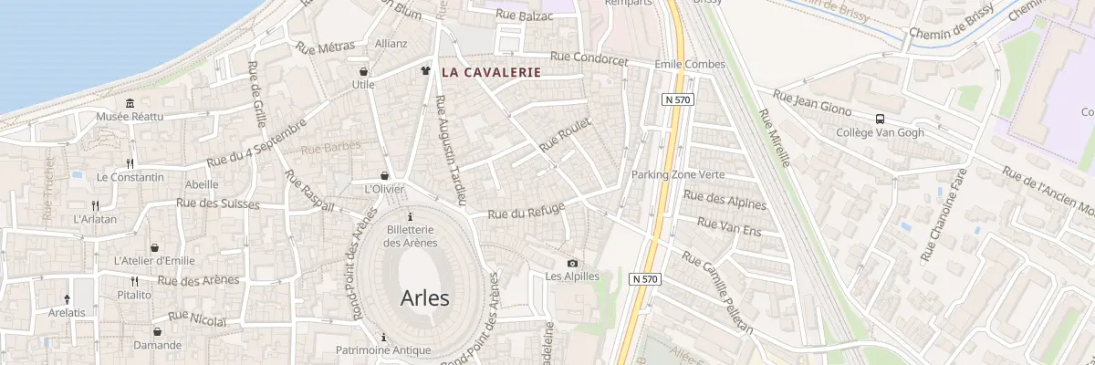 Plan du 8 Rue du Refuge à Arles