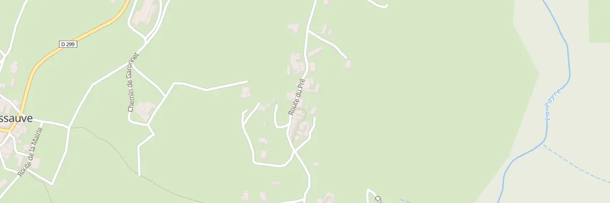 Plan du 5078 Le Pre à Rochessauve
