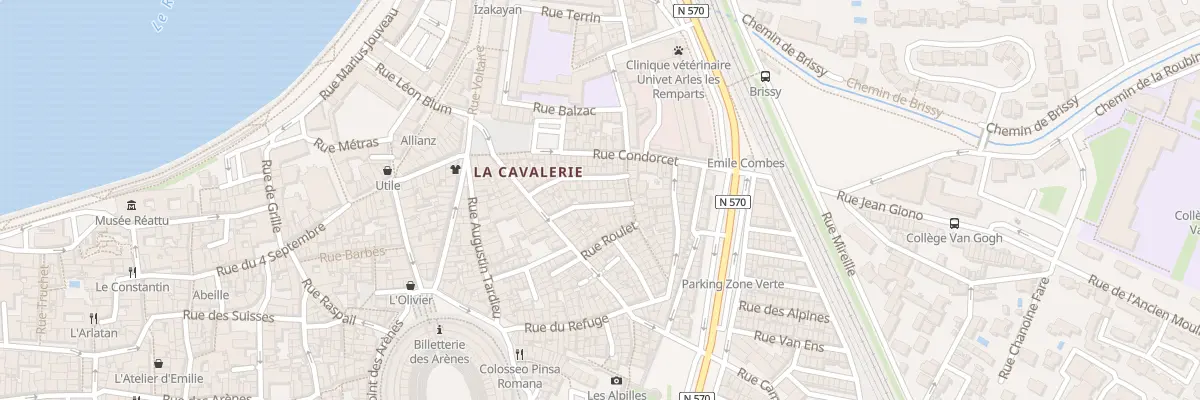 Plan du 10 Rue Boileau à Arles