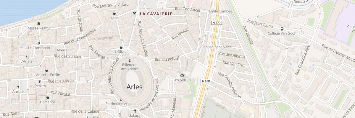 Plan du 39 Rue du Refuge à Arles