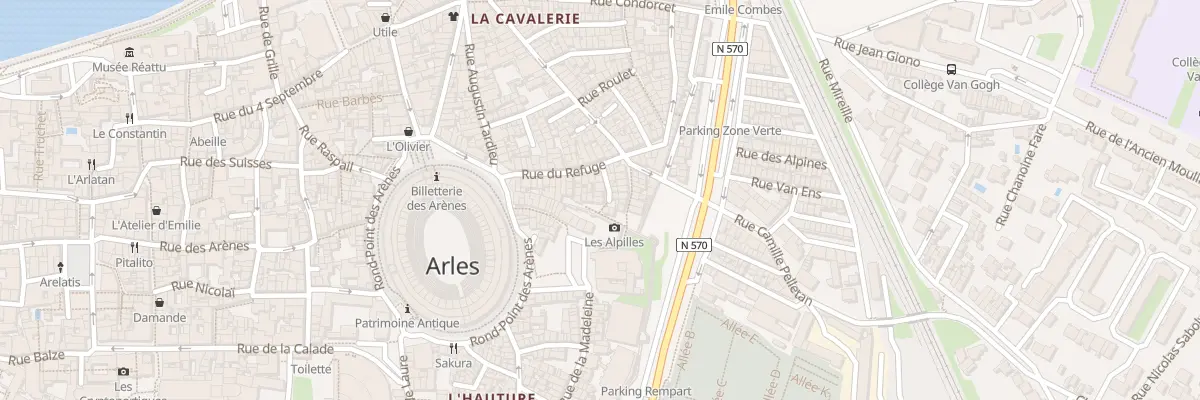 Plan du 29 Rue du Refuge à Arles