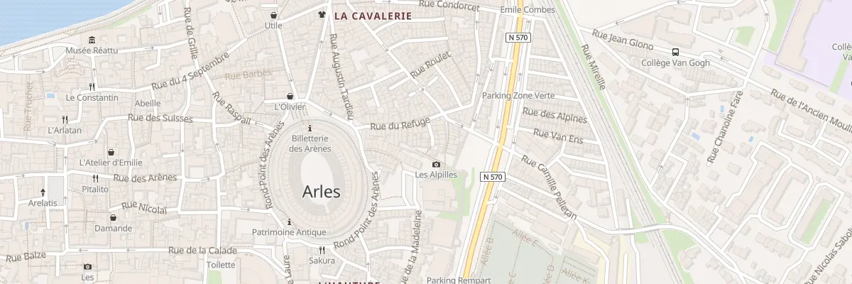 Plan du 31 Rue du Refuge à Arles