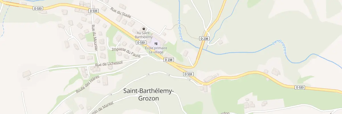 Plan du 5190 Le Village à Saint-Barthélemy-Grozon