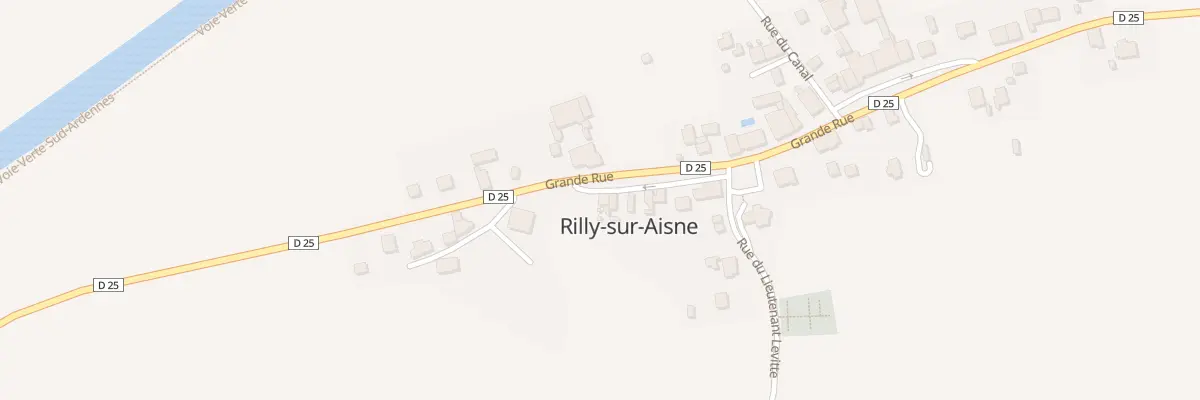 Plan du 6 Rue Grande Rue à Rilly-sur-Aisne