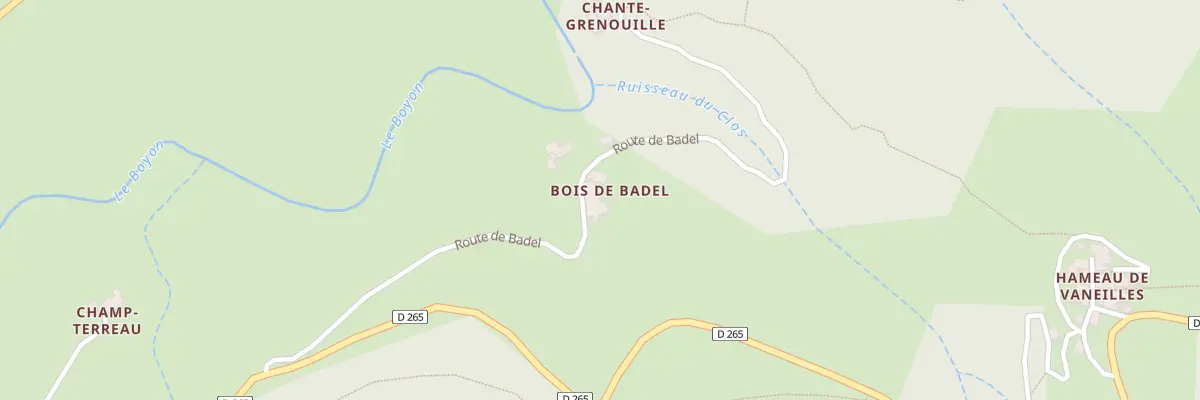 Plan du 5093 Bois de Badel à Saint-Vincent-de-Durfort