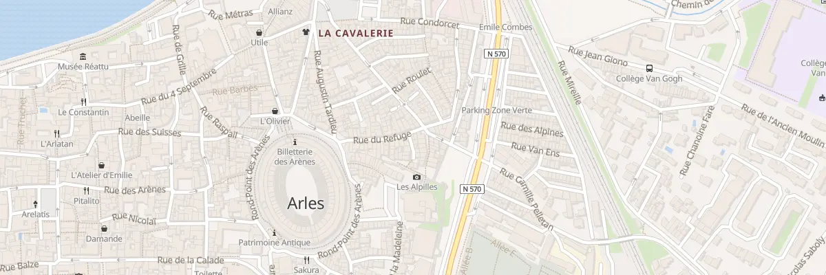 Plan du 5 Rue du Refuge à Arles