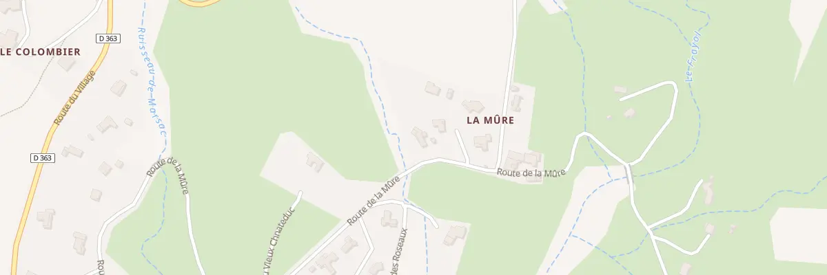 Plan du 985 Rte de la Mure à Aubignas