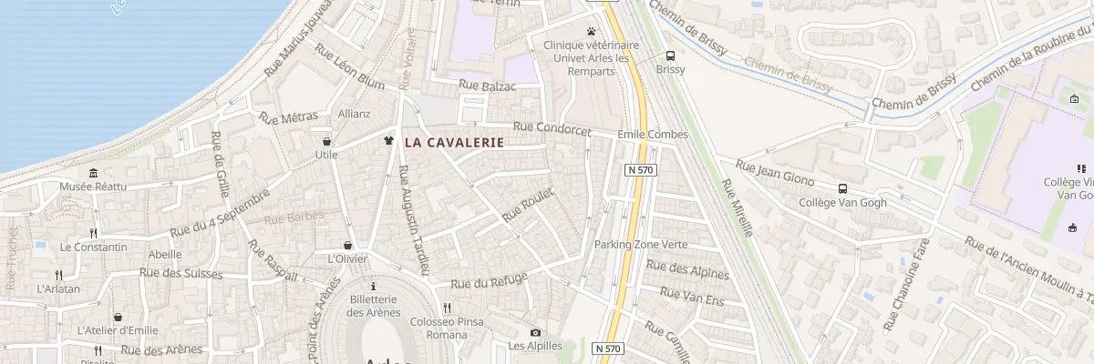 Plan du 4 Rue de la Fontaine à Arles