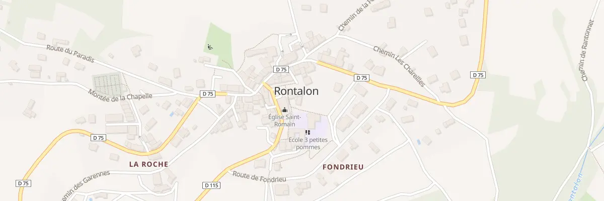 Plan du 13 Pl de l’Eglise à Rontalon