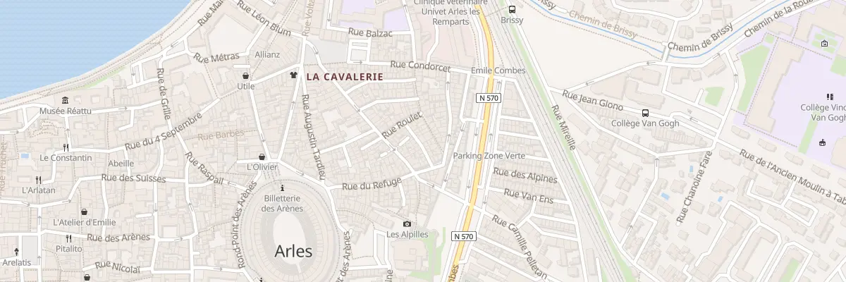 Plan du 9 Rue Marmandin à Arles