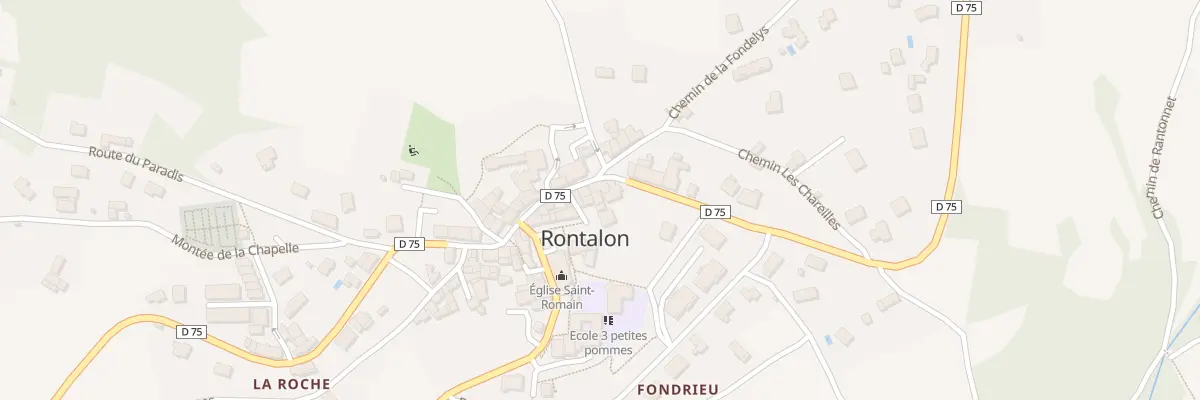 Plan du 9 Pl de l’Eglise à Rontalon