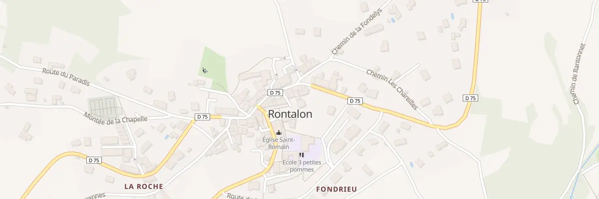 Plan du 10 Pl de l’Eglise à Rontalon