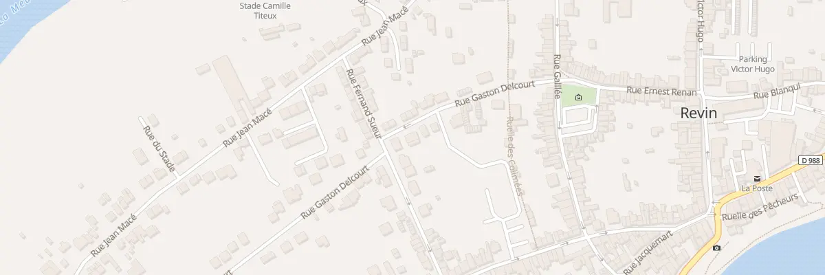 Plan du 175 Rue Gaston Delcourt à Revin