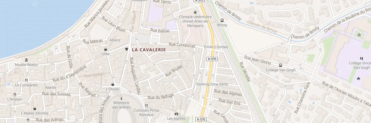 Plan du 18 Rue Jean-Jacques Rousseau à Arles