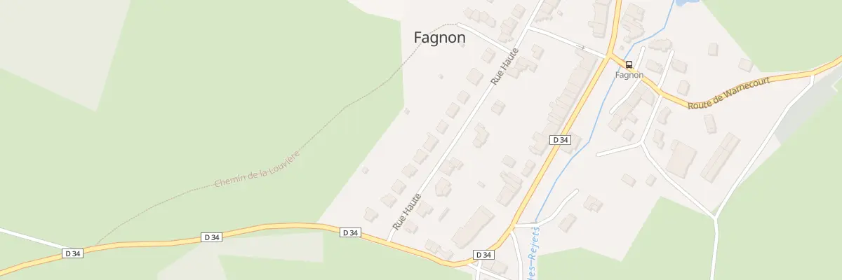 Plan du 22 Rue Haute à Fagnon