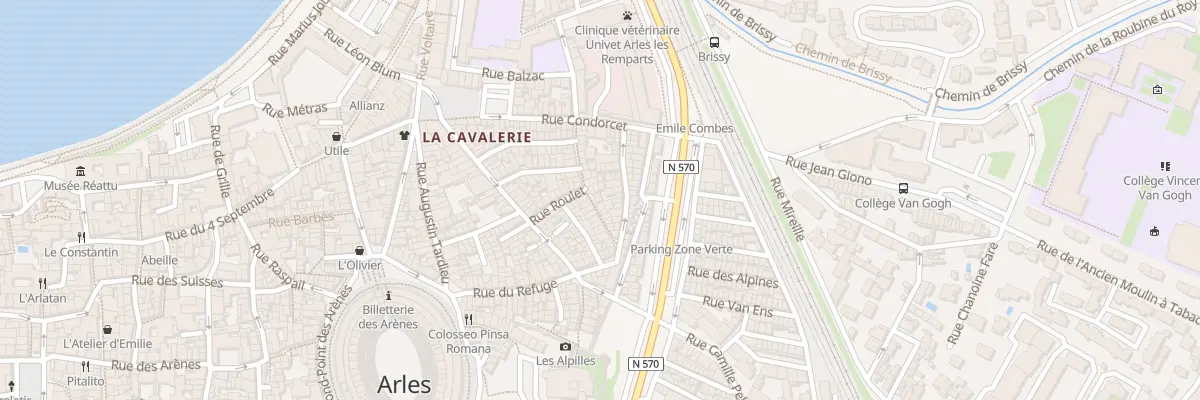 Plan du 25 Rue de la Fontaine à Arles