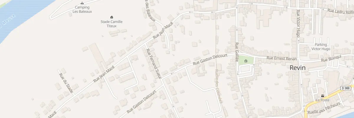 Plan du 150 Rue Gaston Delcourt à Revin