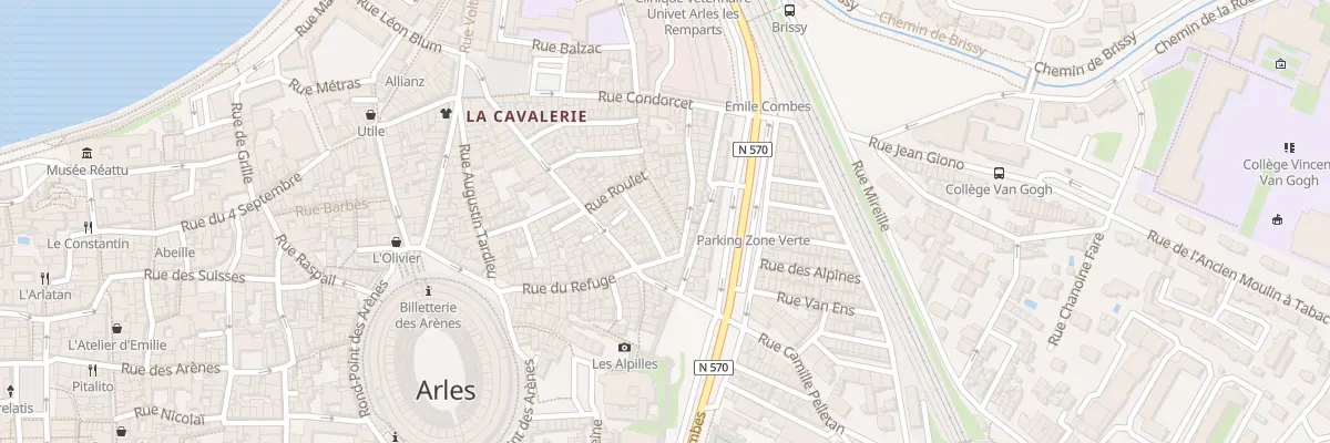 Plan du 18 Rue de la Fontaine à Arles
