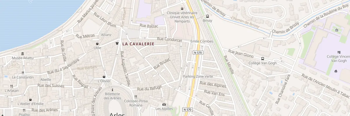 Plan du 20 Rue Jean-Jacques Rousseau à Arles