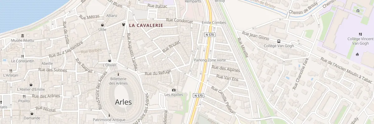 Plan du 46B Rue Jean-Jacques Rousseau à Arles