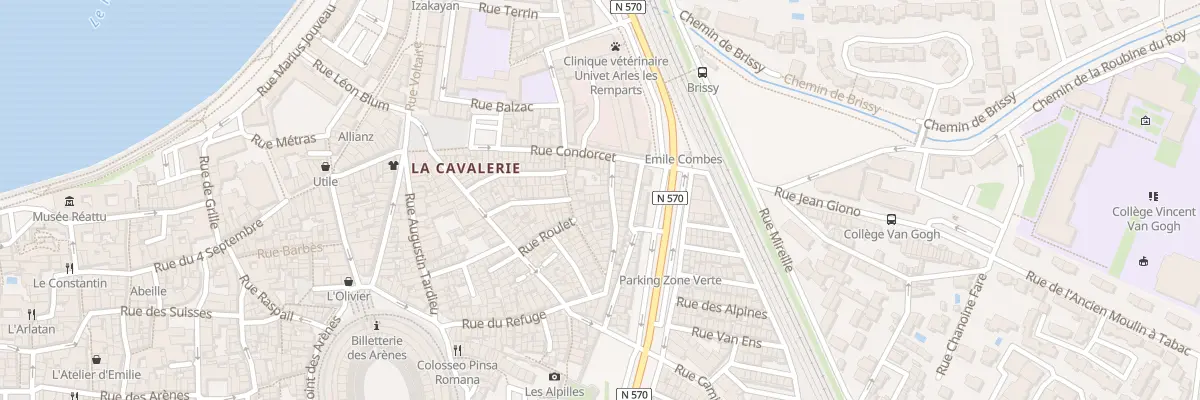 Plan du 12 Rue Jean-Jacques Rousseau à Arles